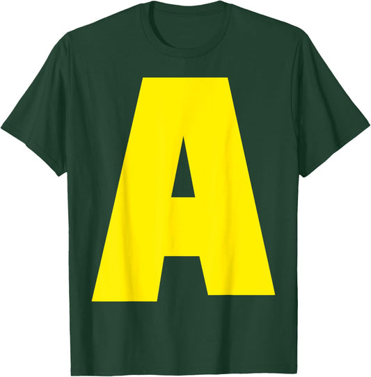 "A" Letter Chipmunk Group Matching Funny Halloween Letter A T-Shirt - T-Shirt | Forest