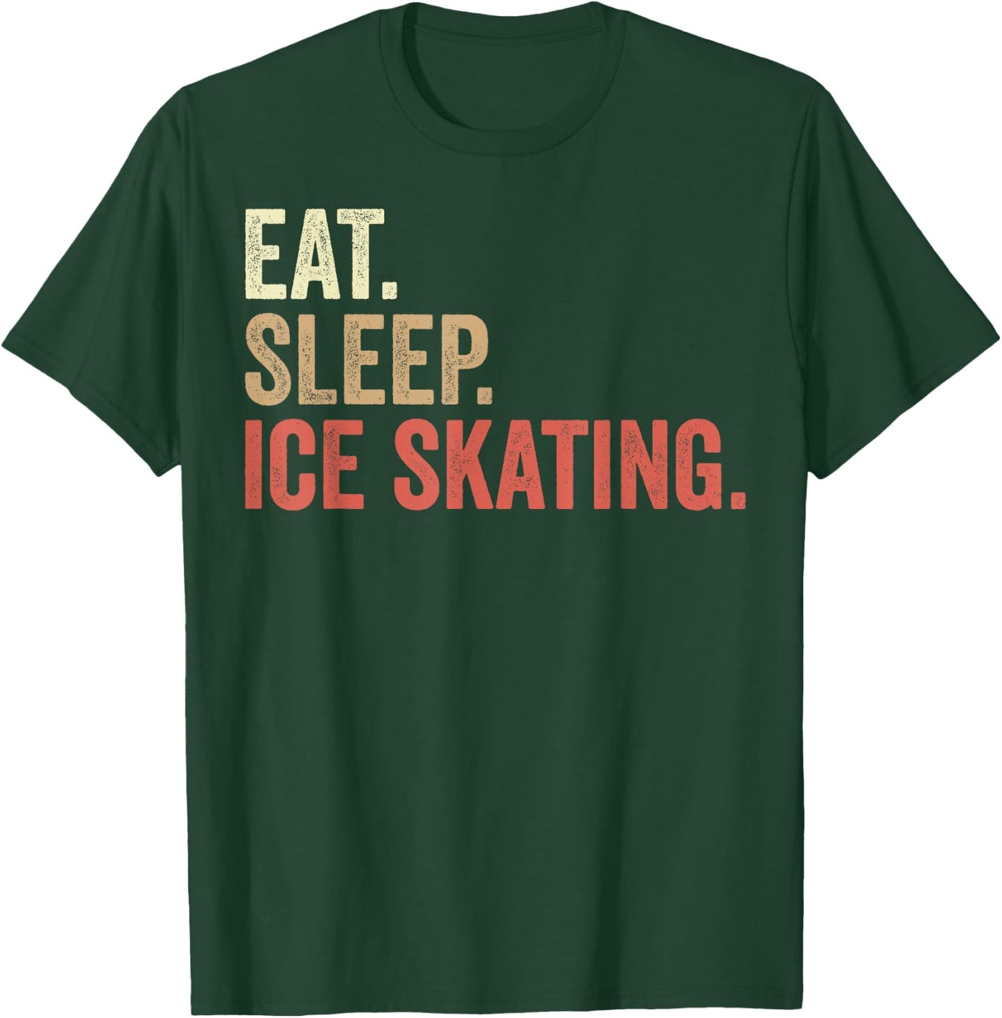 Funny Ice Skating Lovers Men Women Kids Figure Ice Skater T-Shirt - T-Shirt | Forest
