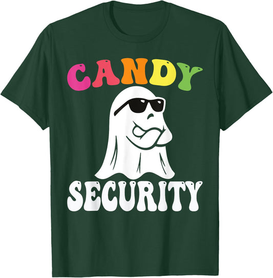 Funny Ghost Candy Security Halloween Costume Halloween Candy T-Shirt - T-Shirt | Forest