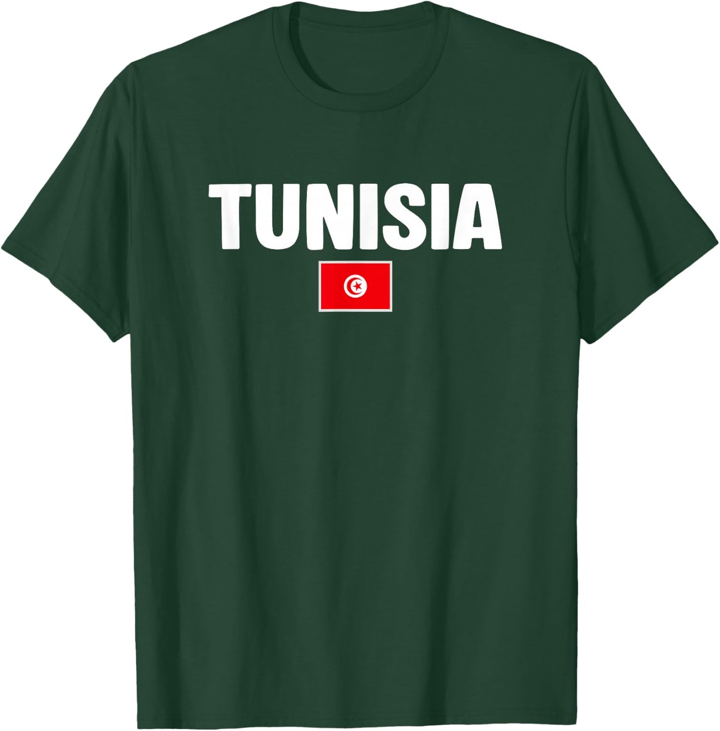 Tunisia Flag T-Shirt - T-Shirt | Forest