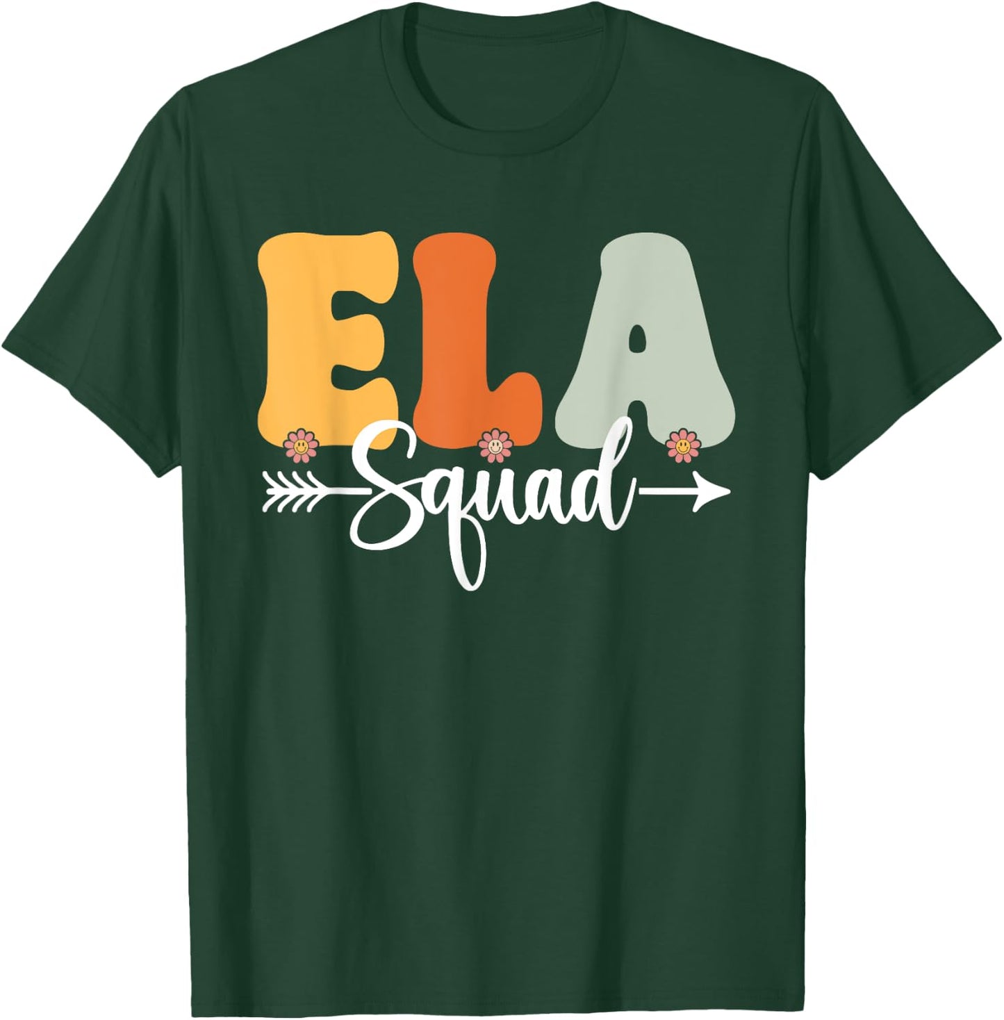 ELA Squad Back To School Teachers Students ELA Crew T-Shirt - T-Shirt | Forest