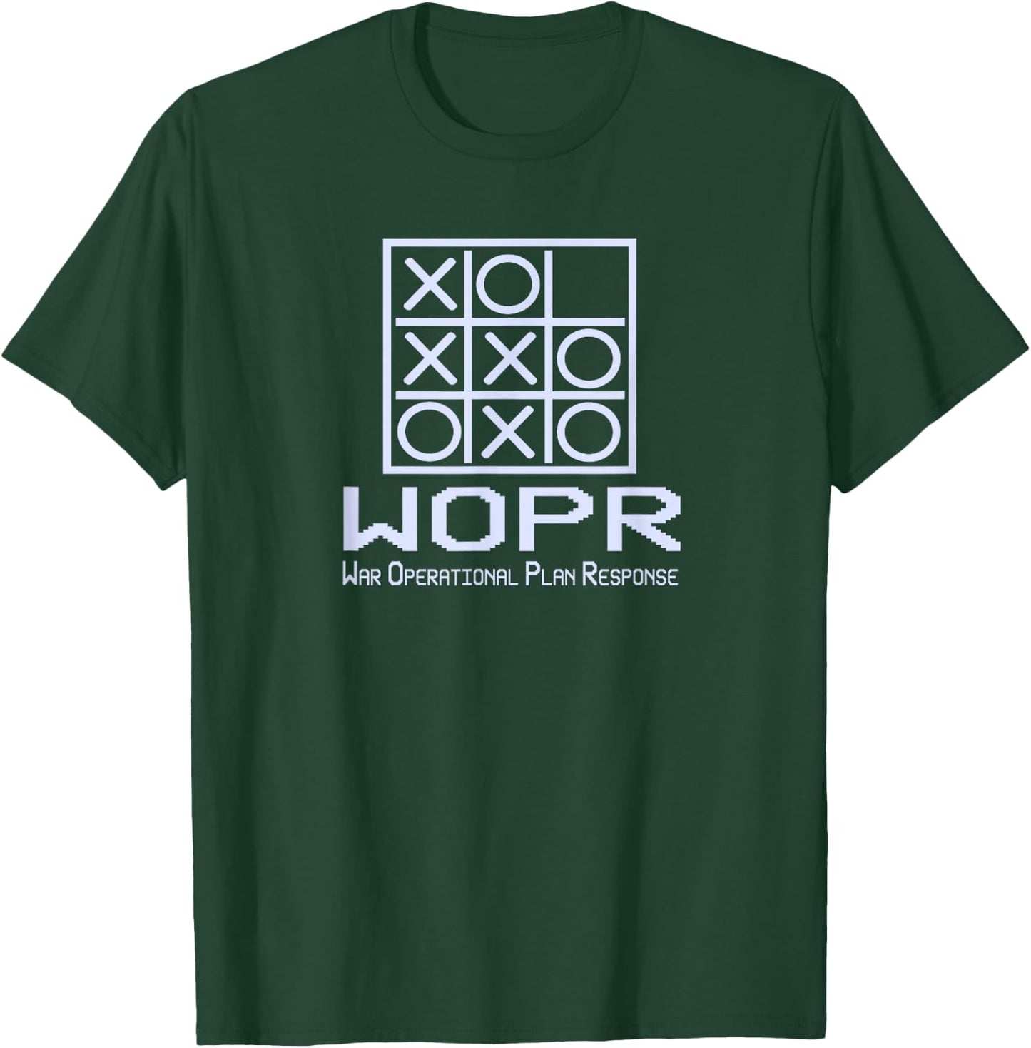 War Games WOPR Tic Tac Toe Classic 80s & Graphic T-Shirt - T-Shirt | Forest
