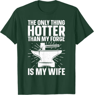 Funny Blacksmith Art Boys Blacksmithing Tool Forging T-Shirt - T-Shirt | Forest