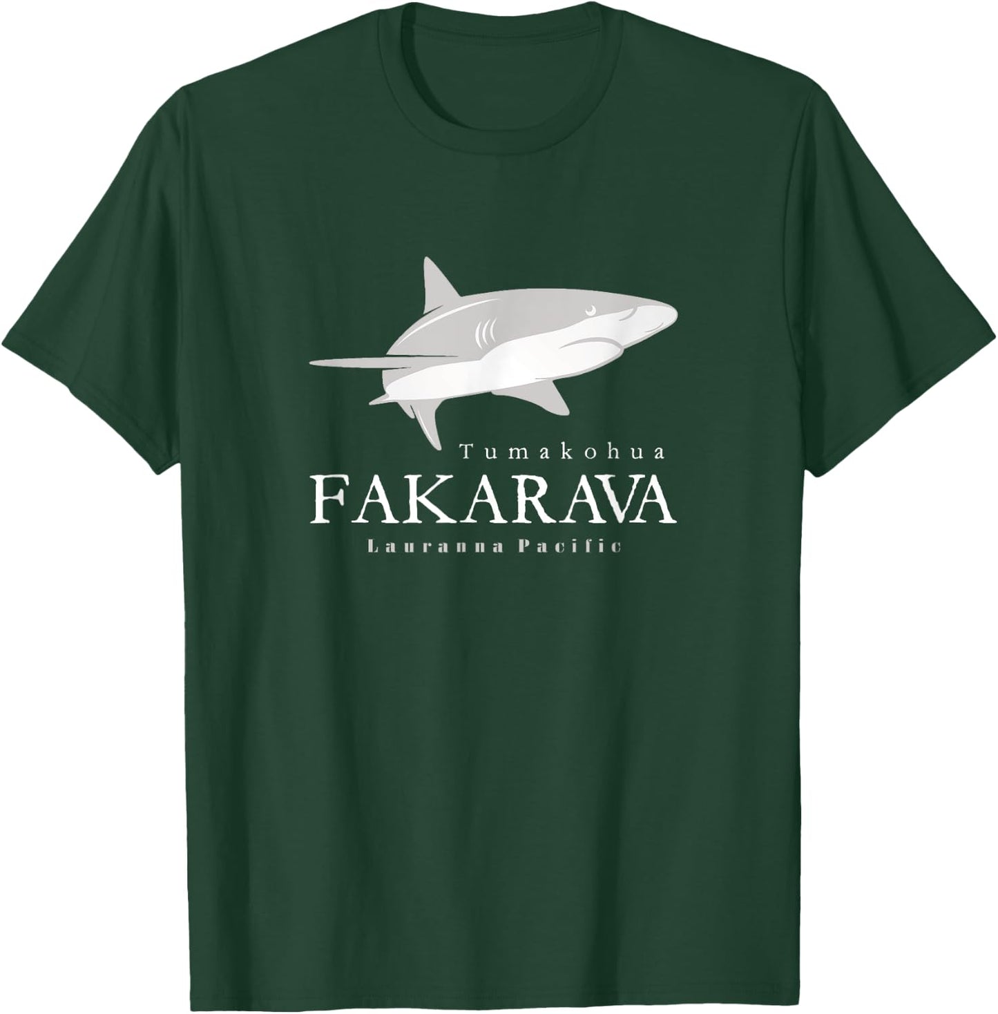 Fakarava Shark, Tumakohua the South Pass of Fakarava Atoll T-Shirt - T-Shirt | Forest