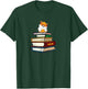 Cute Funny Hipster Glasses Read Books Hamster Lover T-Shirt - T-Shirt | Forest