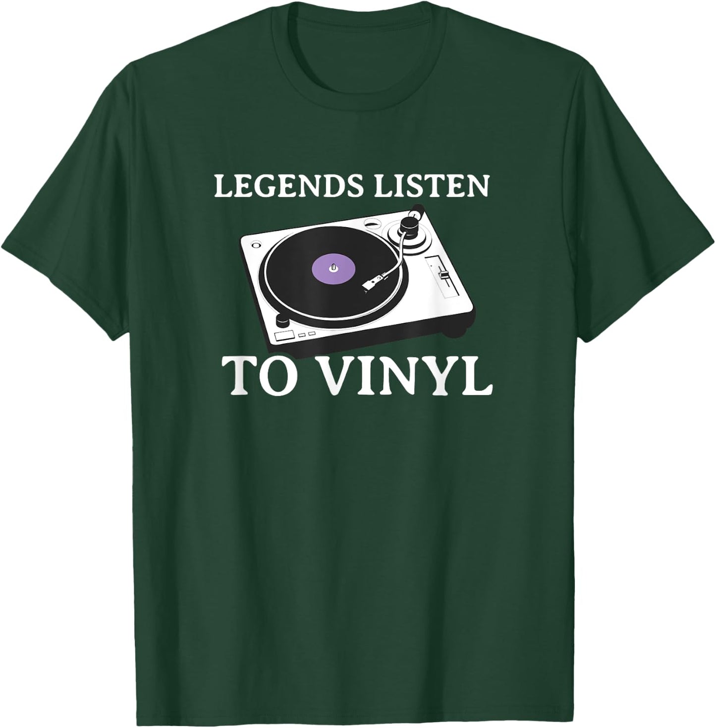 Legends Listen to Vinyl T-Shirt - T-Shirt | Forest