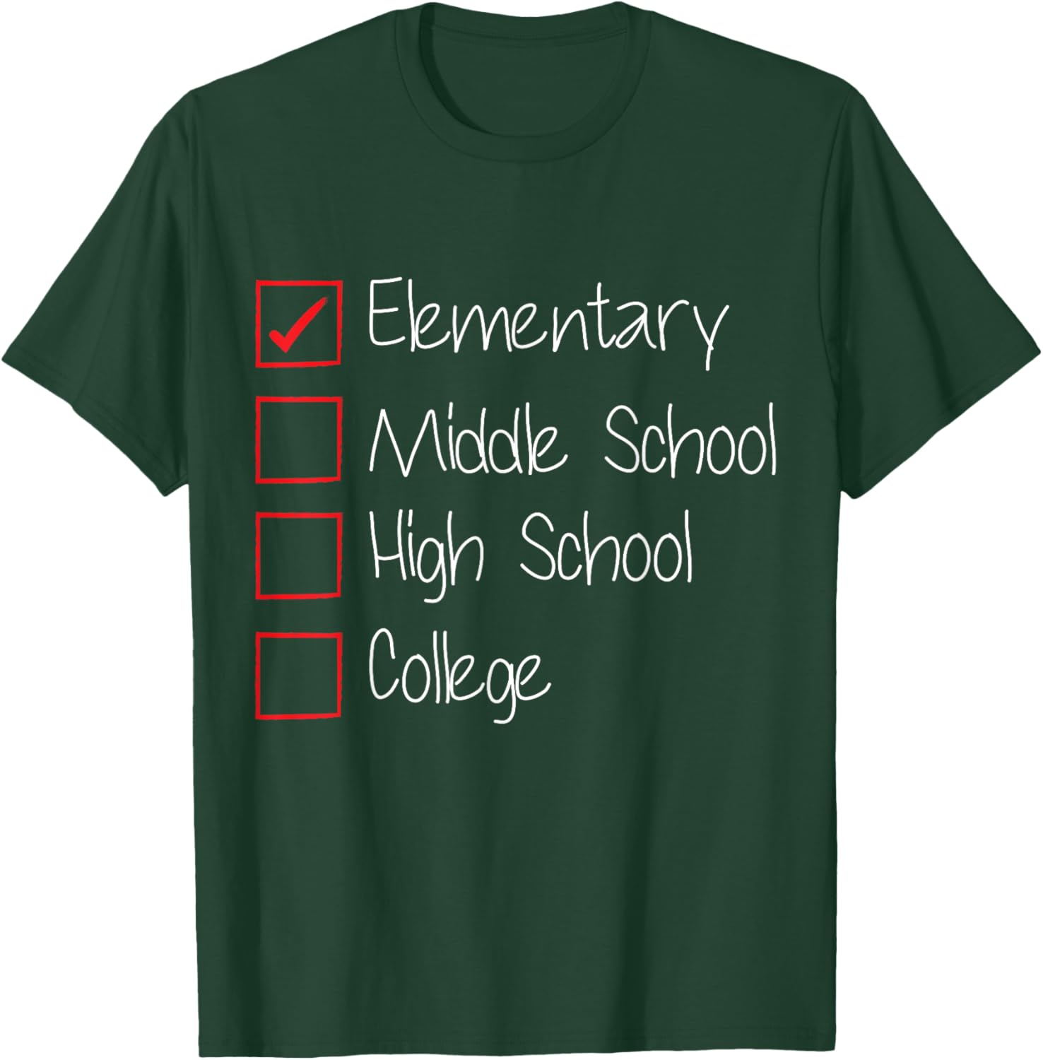 Elementary School Graduation Class 5th 6th Grade Graduate T-Shirt - T-Shirt | Forest