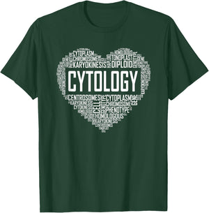 Cytology Heart Gift Cytologists Gift Cell Molecular Biology T-Shirt - T-Shirt | Forest