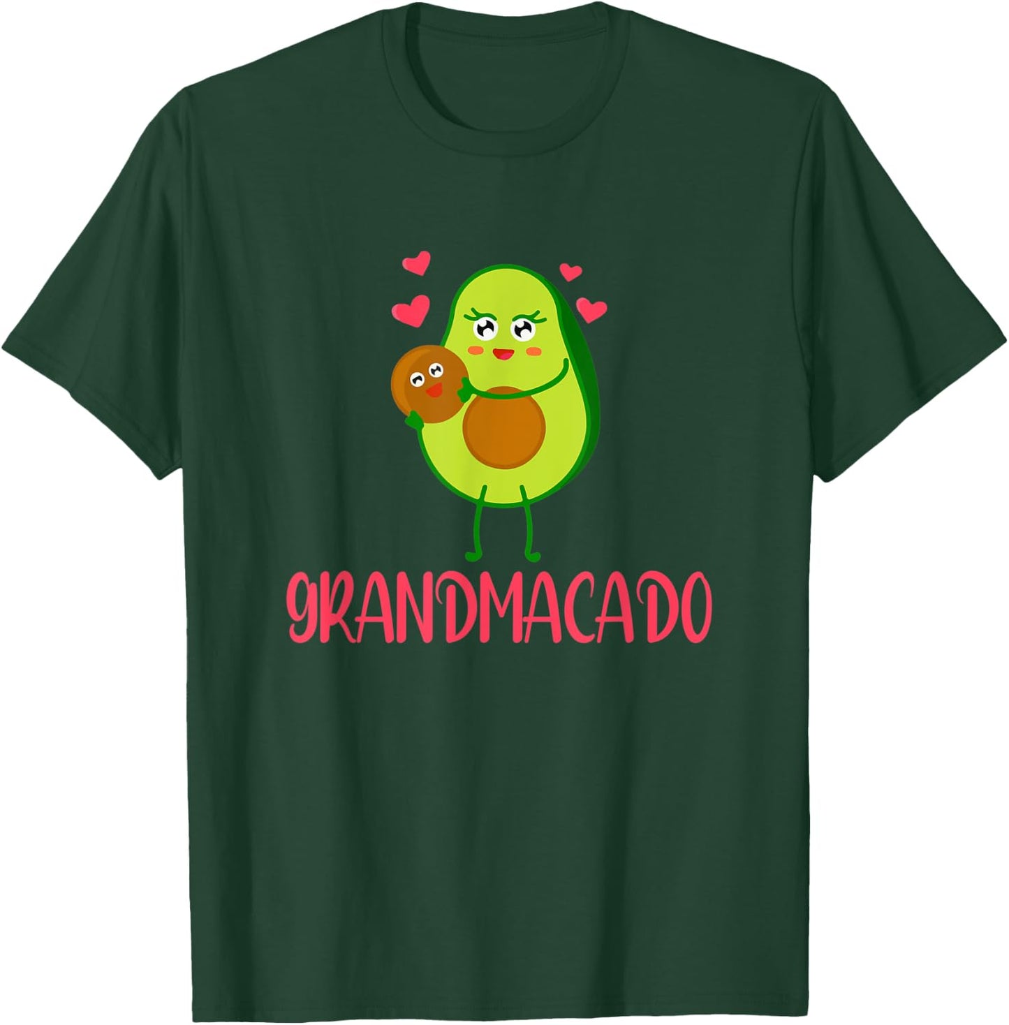 Grandmacado Grandma Avocado Vegan Pregnancy Announcement T-Shirt - T-Shirt | Forest