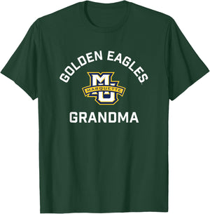 Marquette University Golden Eagles Arched Grandma T-Shirt - T-Shirt | Forest