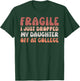 Fragile I Just Dropped My Daughter Off At College Pink Retro T-Shirt - T-Shirt | Forest