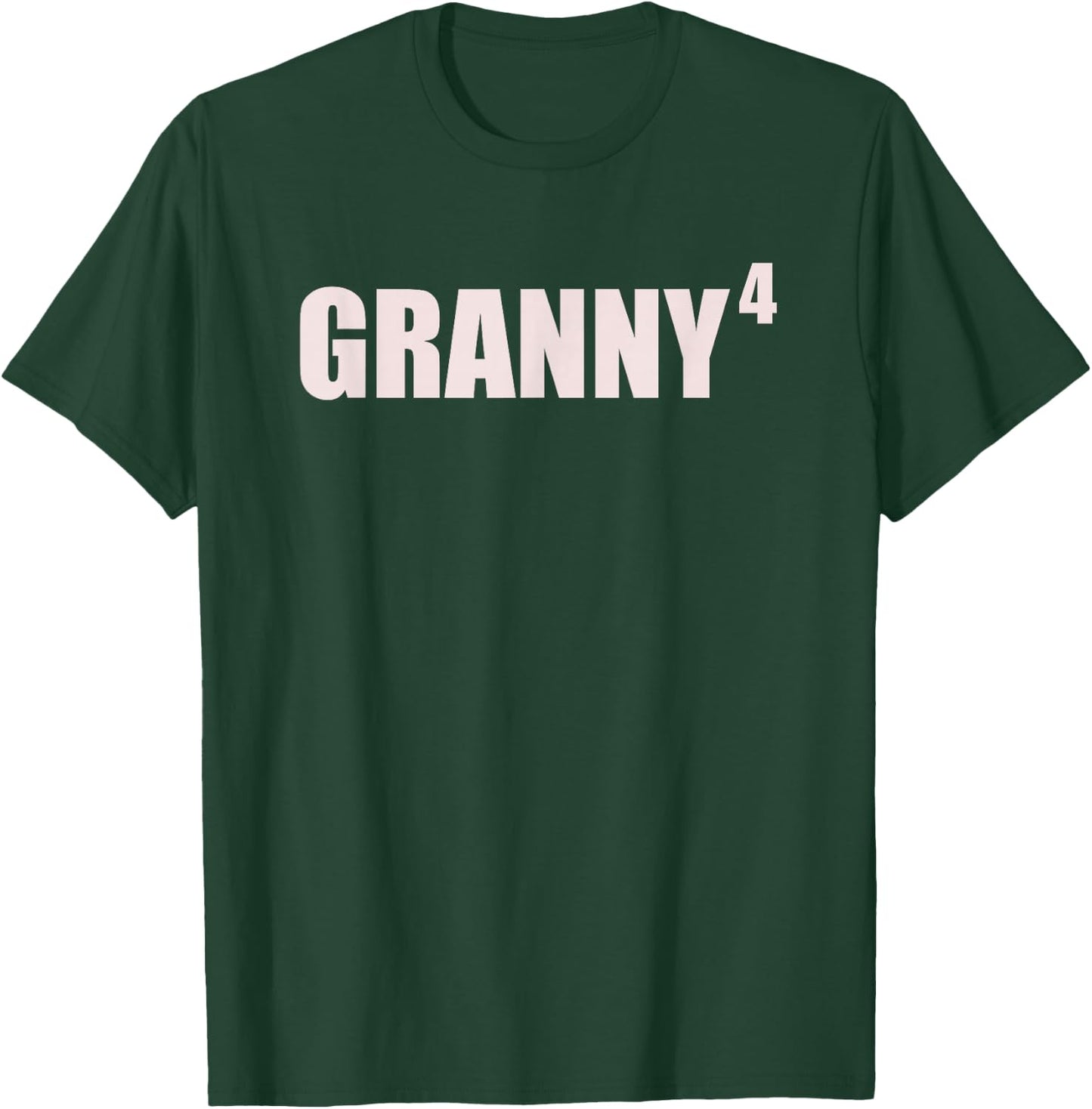 Granny 4 Grandkids 4th Time Cubed Grandma Of Four T-Shirt - T-Shirt | Forest