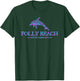 Folly Beach South Carolina Dolphin Boys Girls Souvenir T-Shirt - T-Shirt | Forest