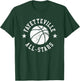 Fayetteville Vintage All-Stars Retro 80s Basketball T-Shirt - T-Shirt | Forest