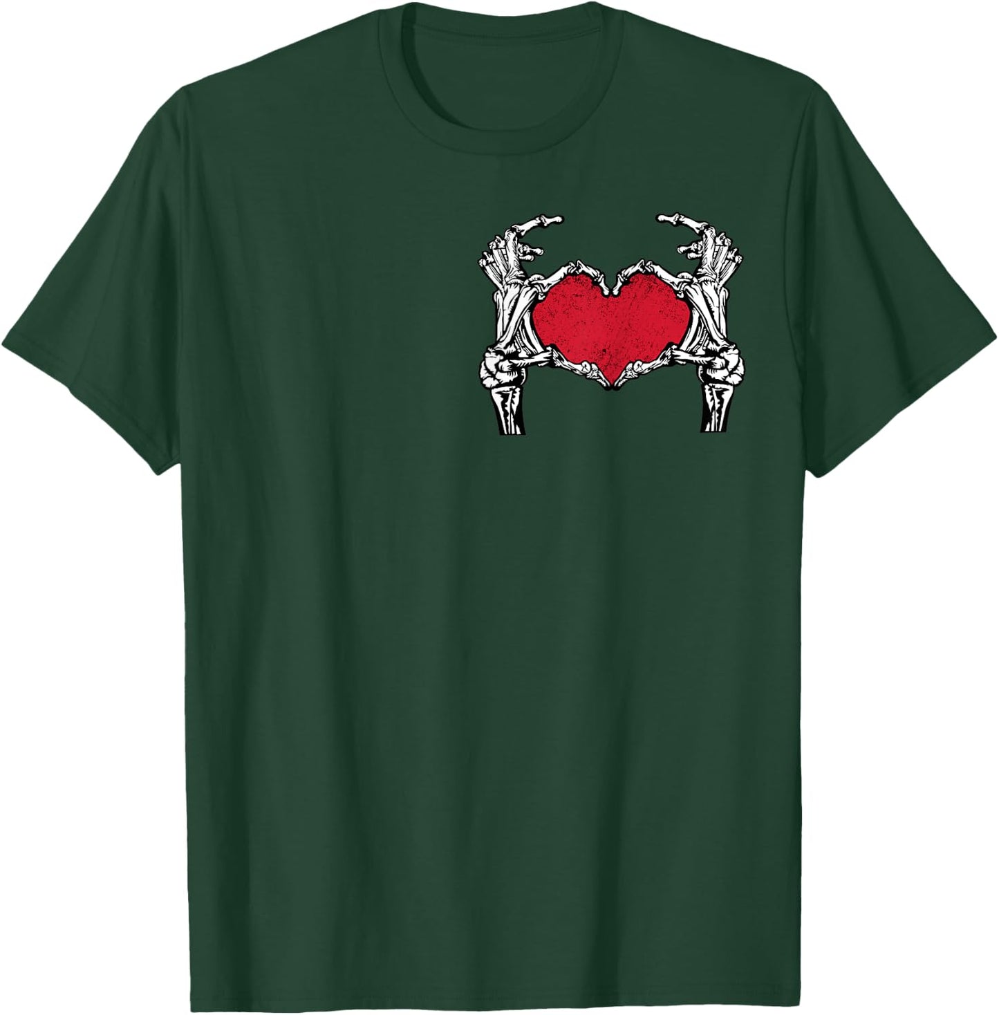 Skeleton Hands For Rock and Roll Couples His and Her T-Shirt - T-Shirt | Forest