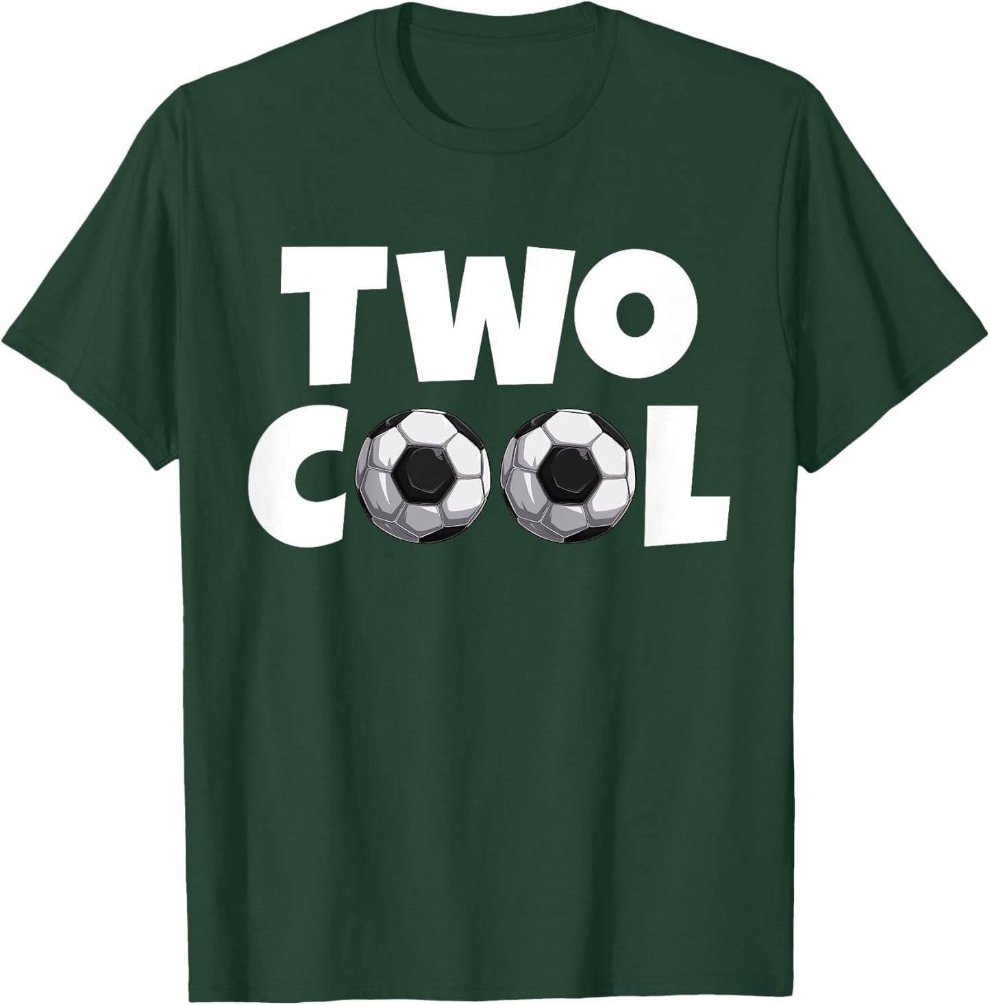2 Year Old Birthday Two Cool Second 2nd Birthday Soccer T-Shirt - T-Shirt | Forest