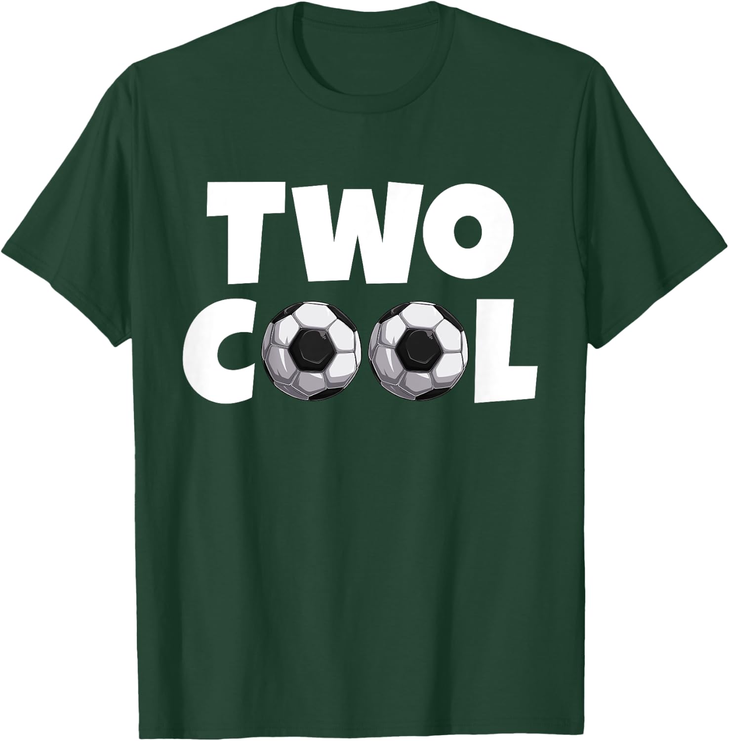 2 Year Old Birthday Two Cool Second 2nd Birthday Soccer T-Shirt - T-Shirt | Forest