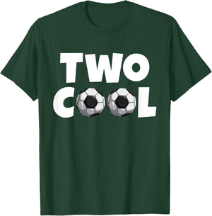 2 Year Old Birthday Two Cool Second 2nd Birthday Soccer T-Shirt - T-Shirt | Forest