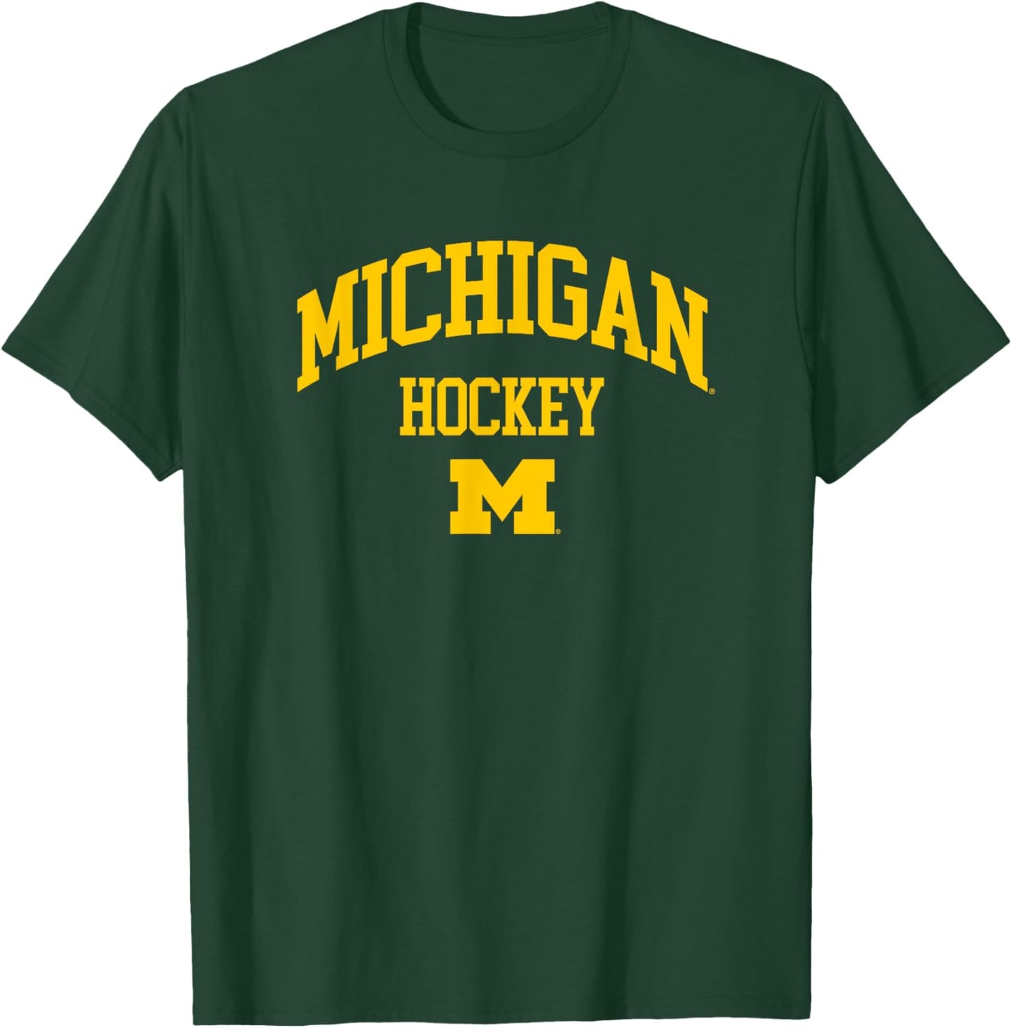 University of Michigan Wolverines U of M Hockey T-Shirt - T-Shirt | Forest
