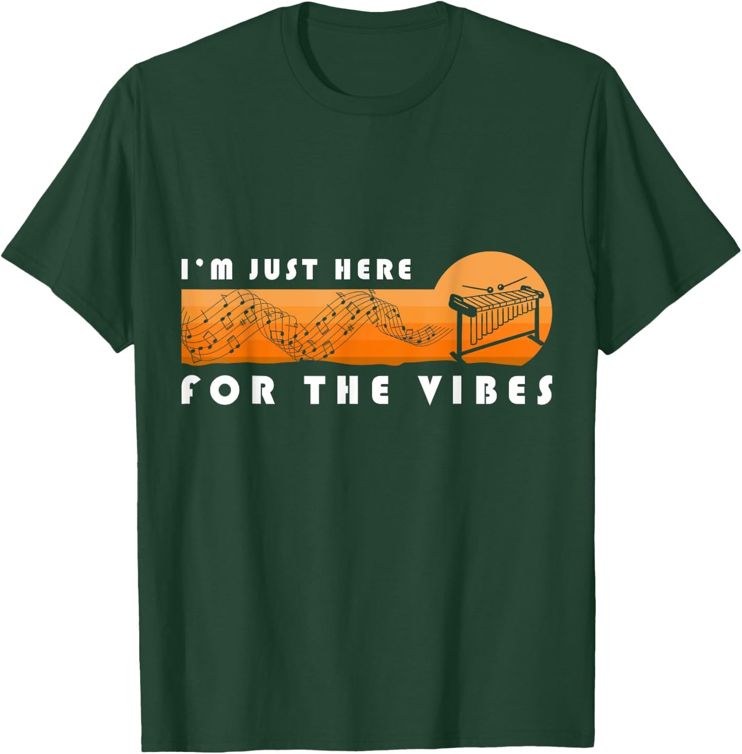 vibraphone just here for vibes For A vibraphonist vibraphone T-Shirt - T-Shirt | Forest