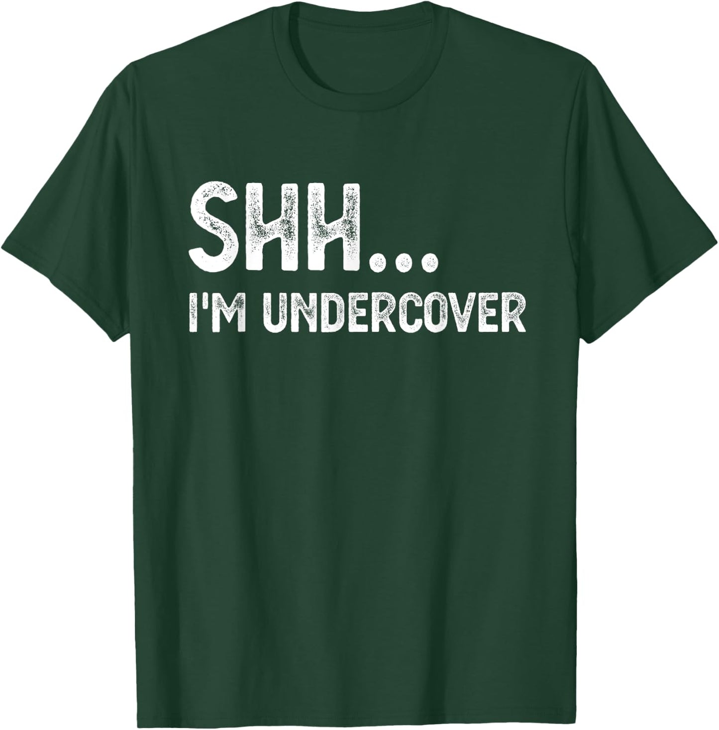 Funny Undercover Cop Easy Costume Police T-Shirt - T-Shirt | Forest