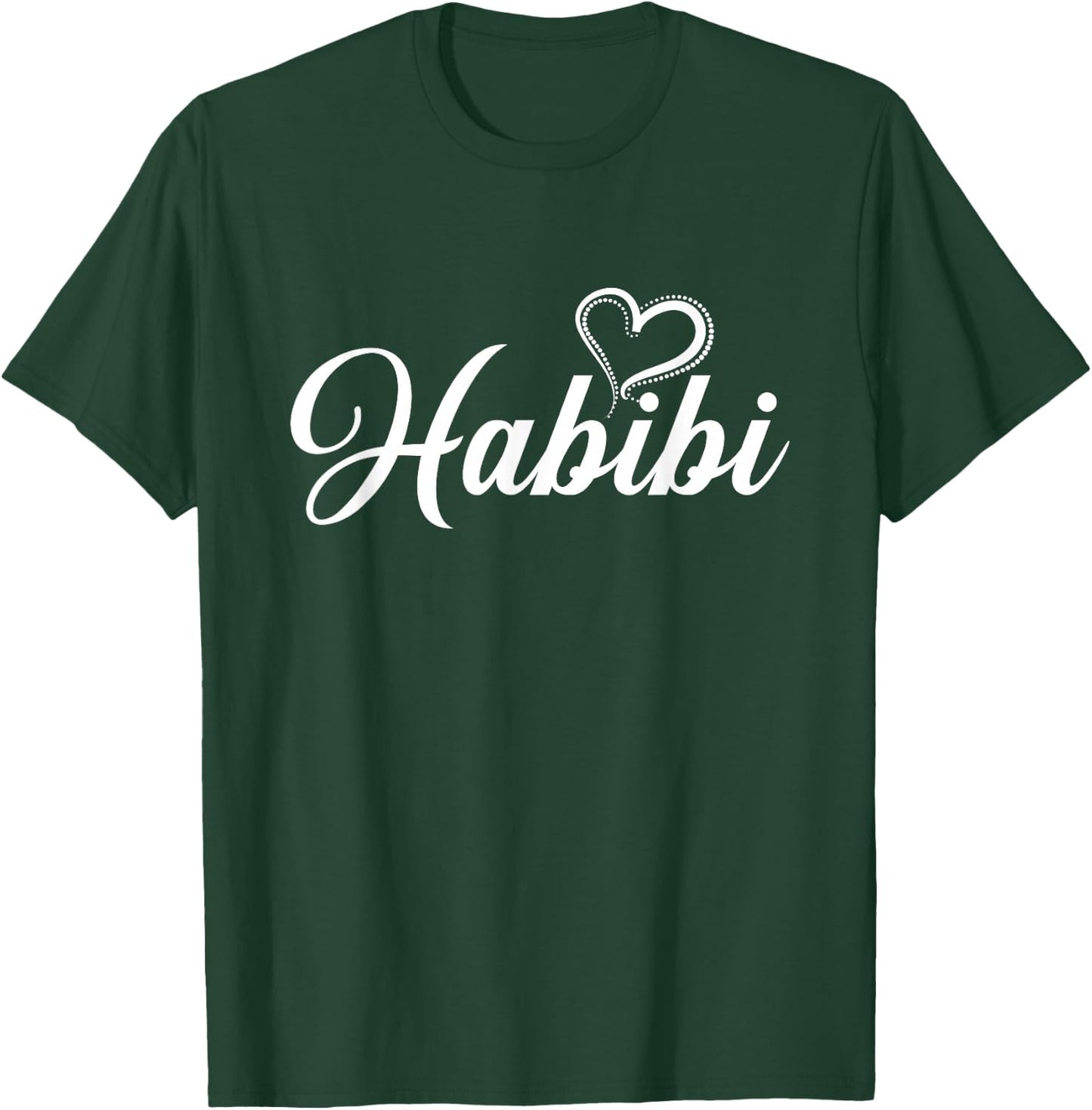 Habibi Darling Heart Arabic T-Shirt - T-Shirt | Forest