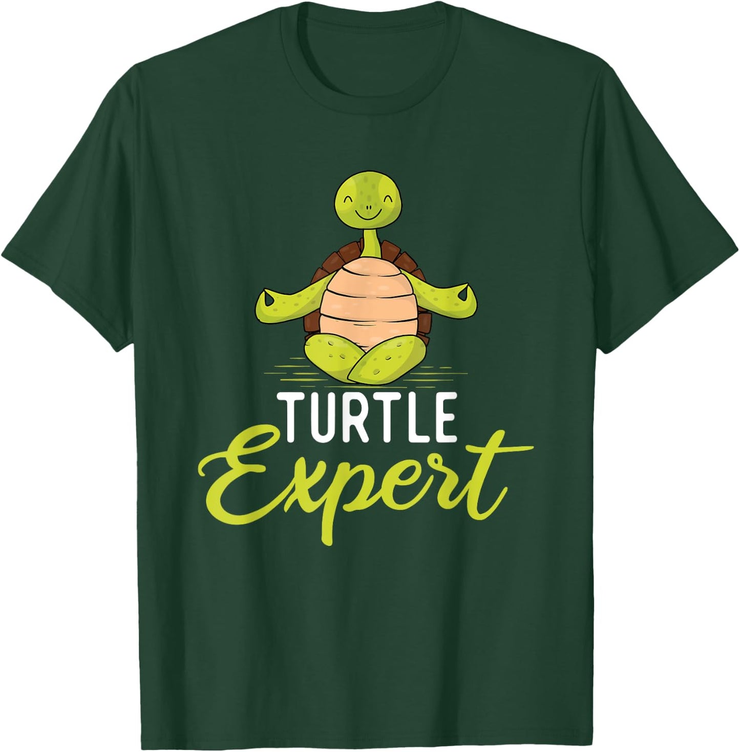 Turtle Expert - Cute Tortoise Beach Sea Turtle Lover Beach Men Women Girls Kids T-Shirt - T-Shirt | Forest