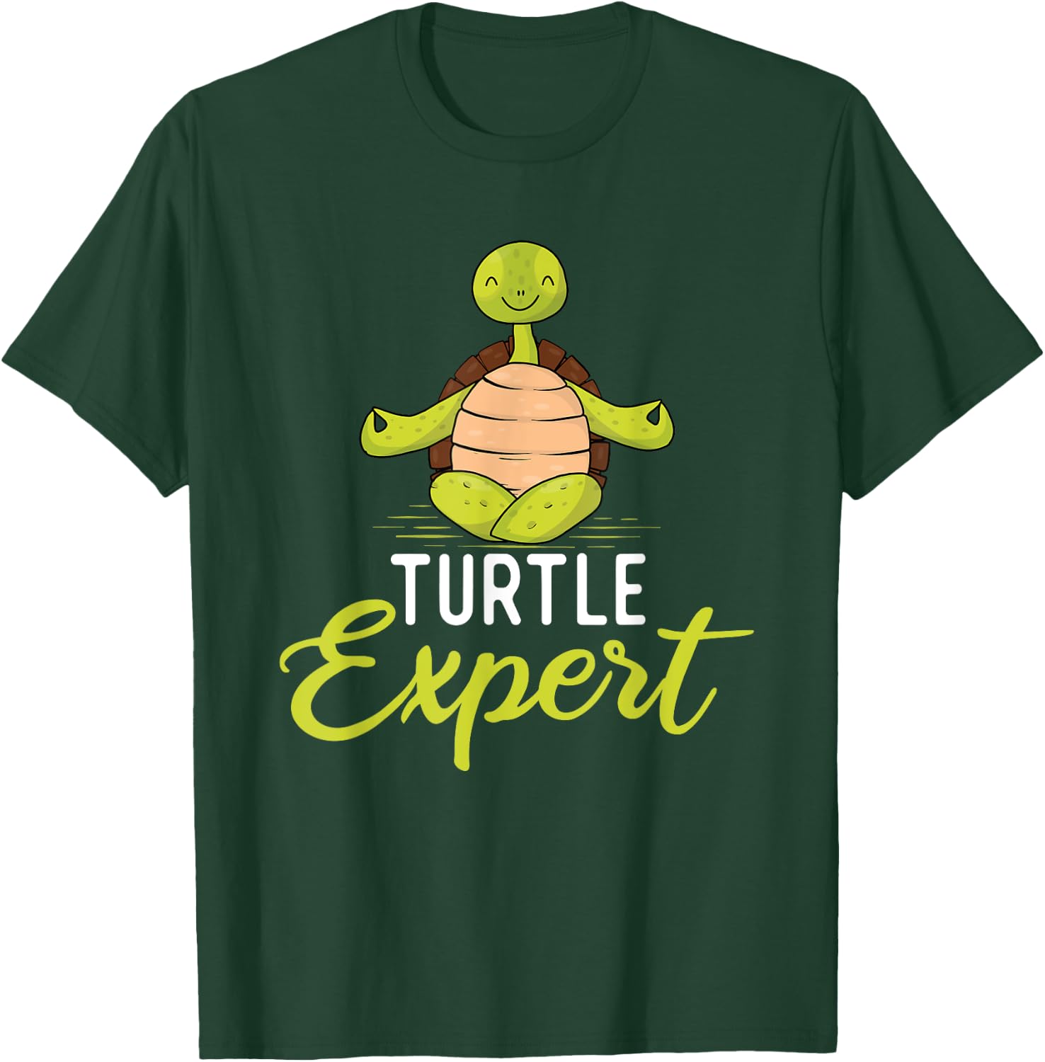 Turtle Expert - Cute Tortoise Beach Sea Turtle Lover Beach Men Women Girls Kids T-Shirt - T-Shirt | Forest