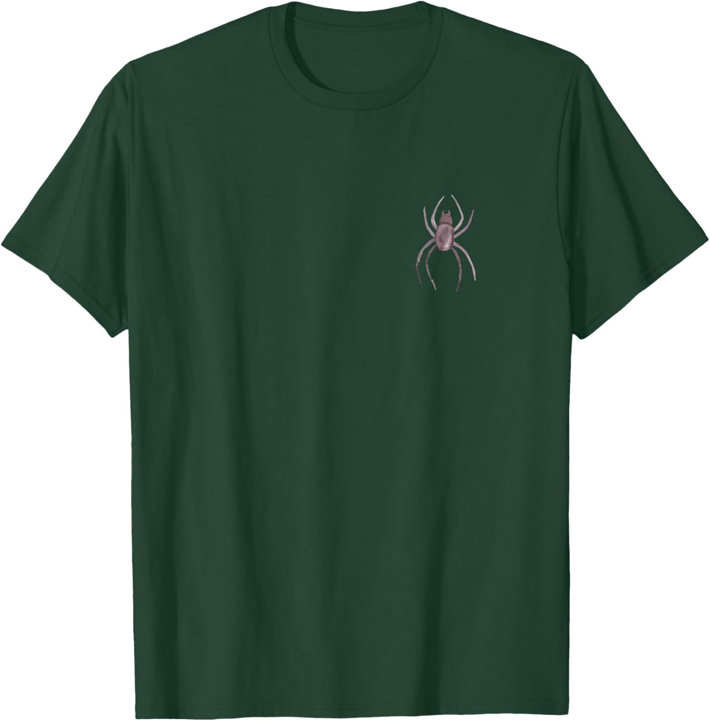 Spider Halloween Subtle Minimal Scary Funny Trick Or Treat T-Shirt - T-Shirt | Forest