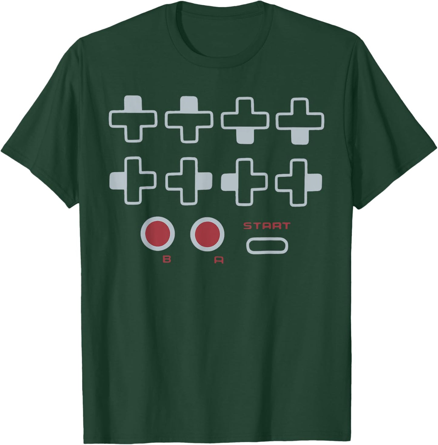 Cheat Code Contra Password Retro Game Gamer Gaming T-Shirt - T-Shirt | Forest
