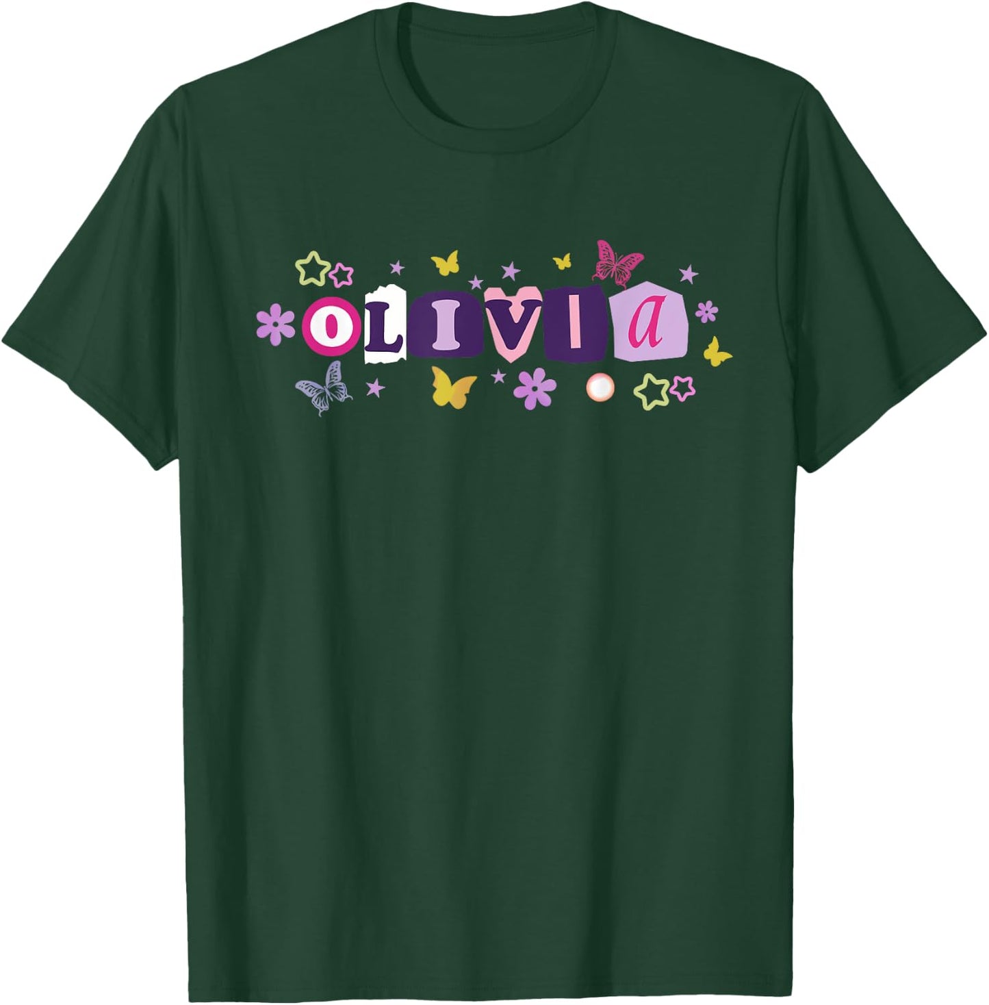 Olivia Personalized Name I Love Olivia Women T-Shirt - T-Shirt | Forest