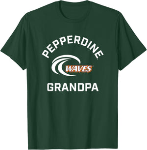 Pepperdine University Waves Arched Grandpa T-Shirt - T-Shirt | Forest