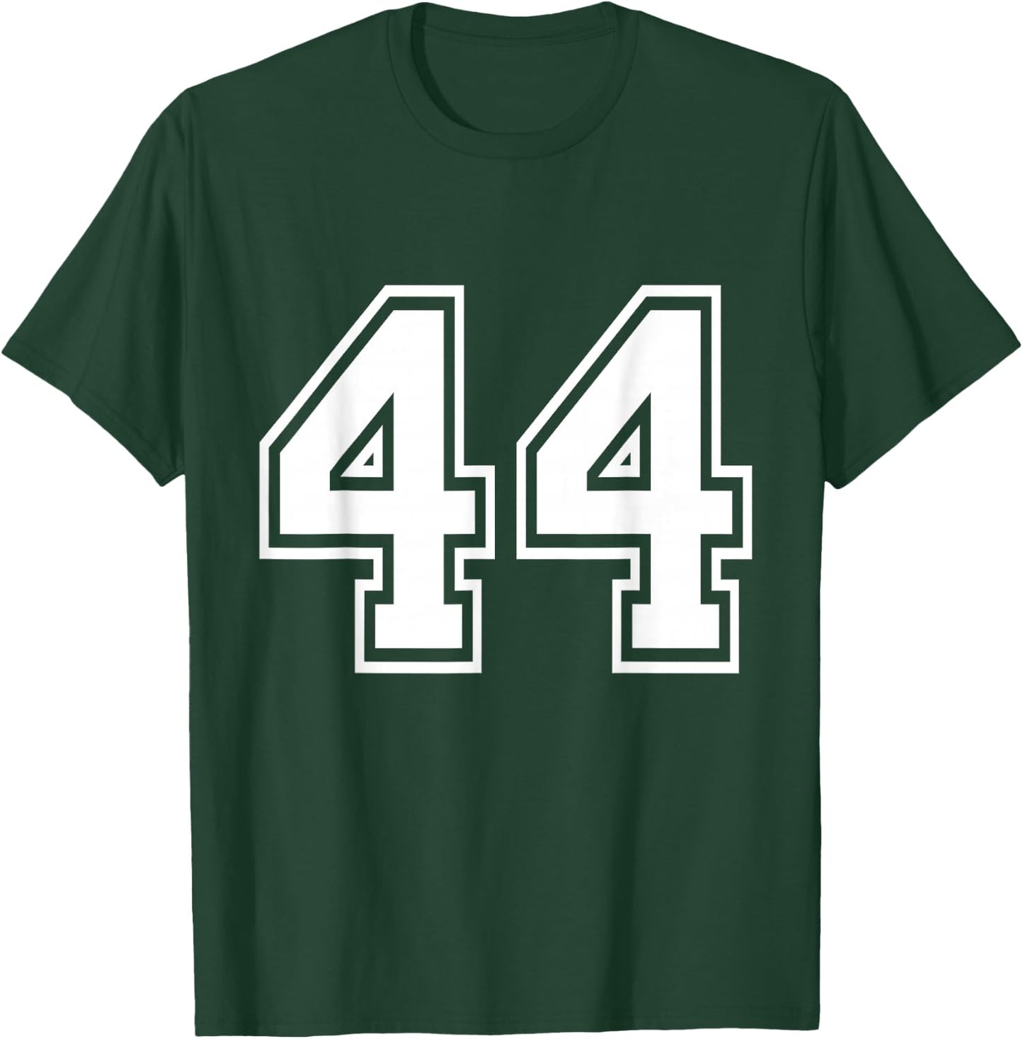 Number 44 Varsity Sports Team Jersey 44th Birthday 44 Years T-Shirt - T-Shirt | Forest