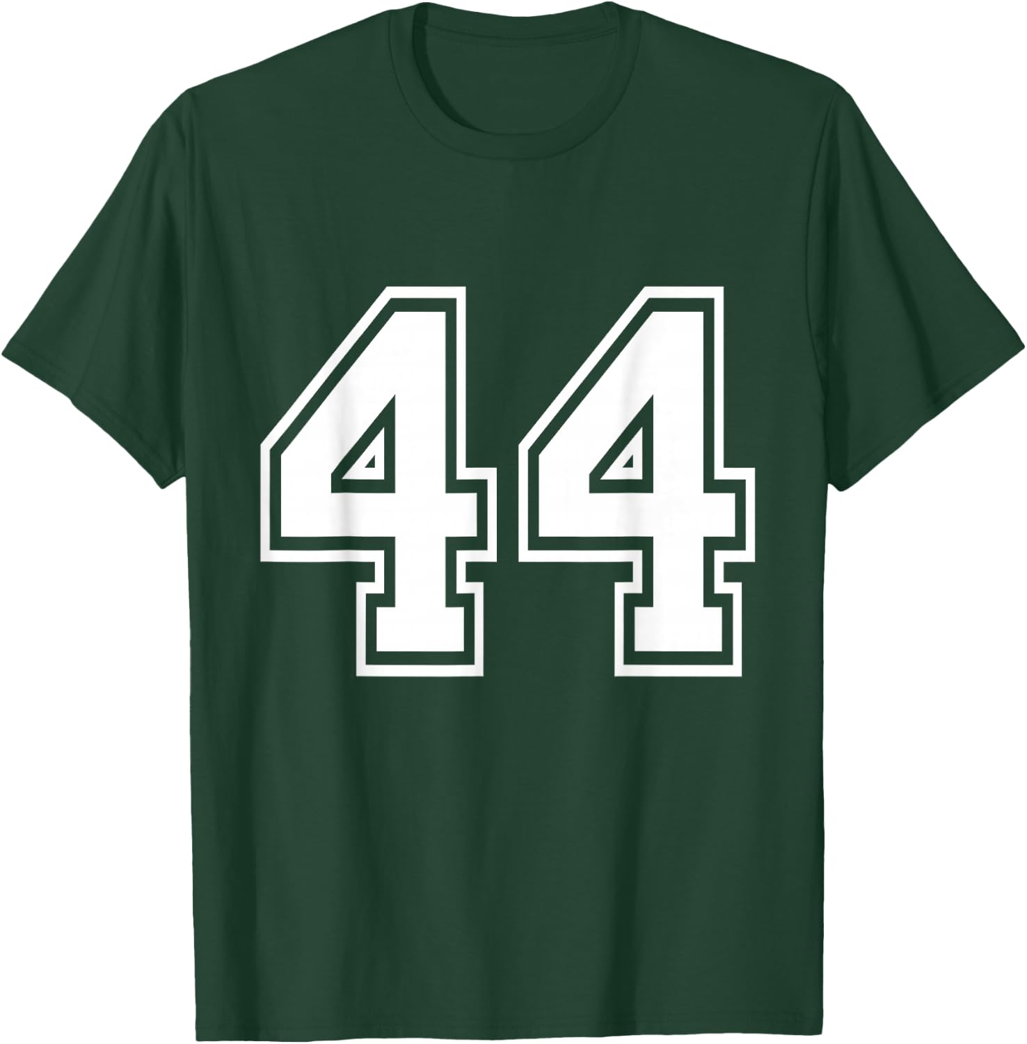 Number 44 Varsity Sports Team Jersey 44th Birthday 44 Years T-Shirt - T-Shirt | Forest