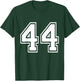Number 44 Varsity Sports Team Jersey 44th Birthday 44 Years T-Shirt - T-Shirt | Forest