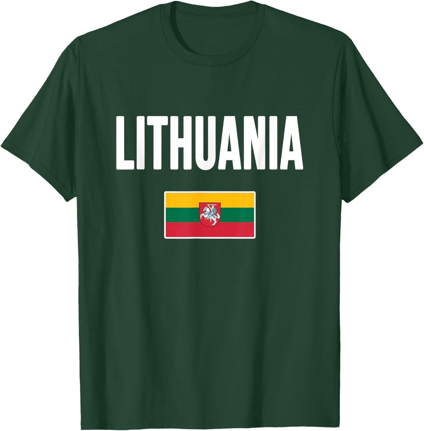 Lithuania Lithuanian Flag Lietuva Souvenir T-Shirt - T-Shirt | Forest