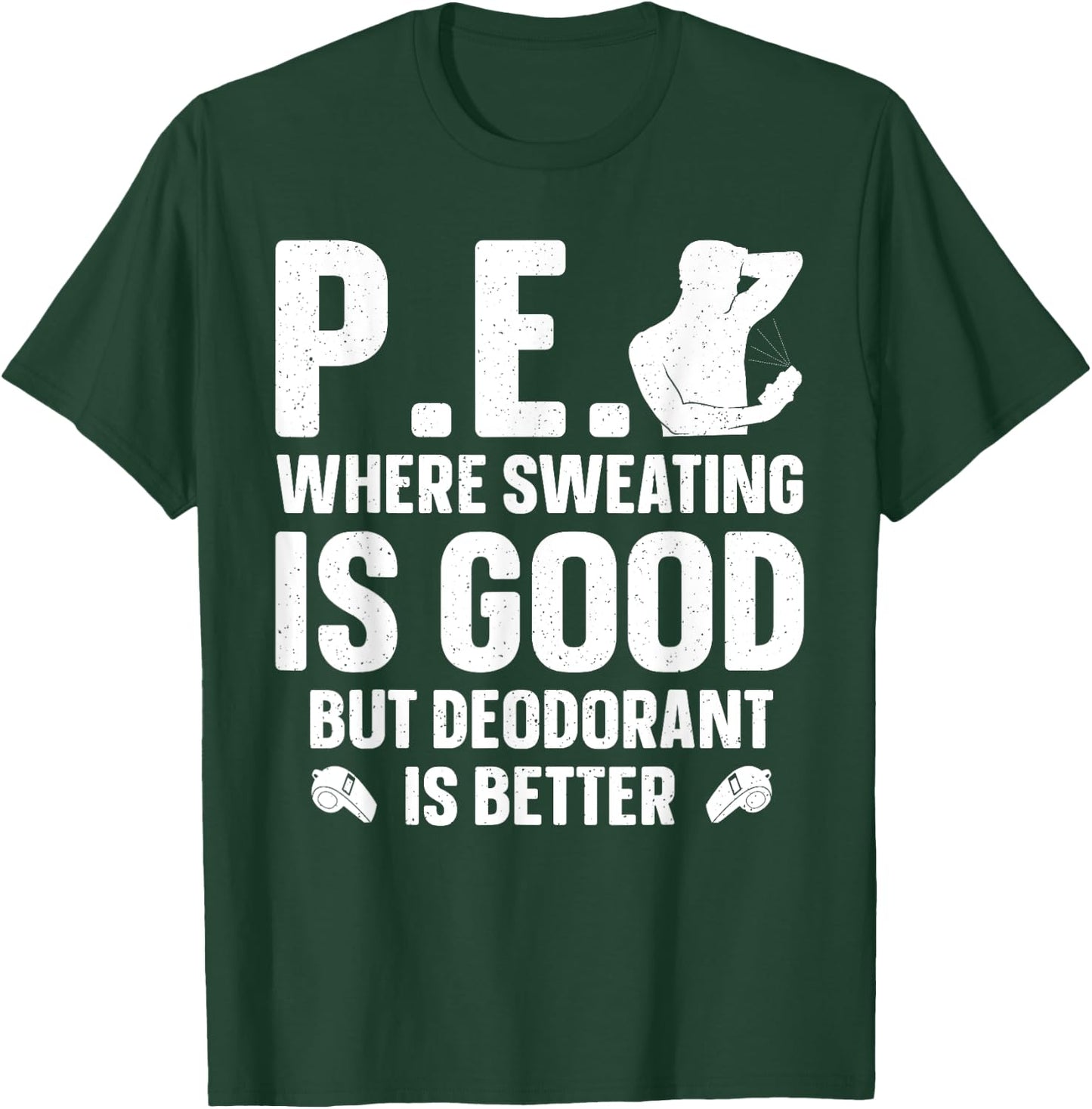 Cool PE Teacher Art Women Physical Education Teacher T-Shirt - T-Shirt | Forest
