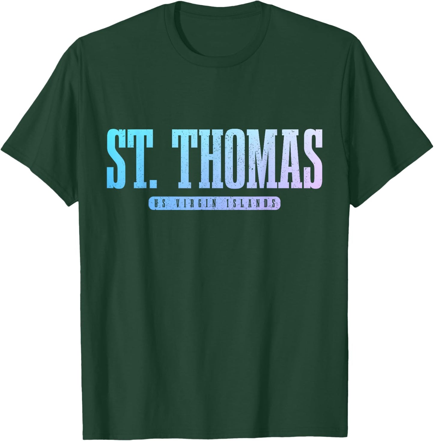 St. Thomas US Virgin Islands Pride Vacation USVI Vintage T-Shirt - T-Shirt | Forest