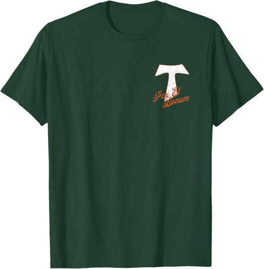 Retro Tau Cross T-Shirt - T-Shirt | Forest