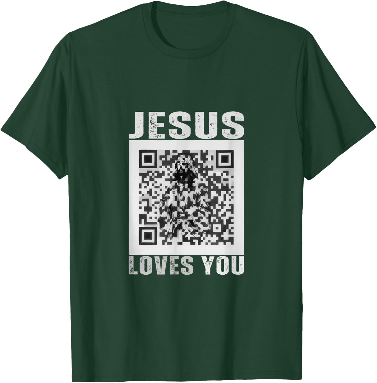 Jesus Loves You Funny Rick Roll Meme Sarcastic Humor Joke T-Shirt - T-Shirt | Forest
