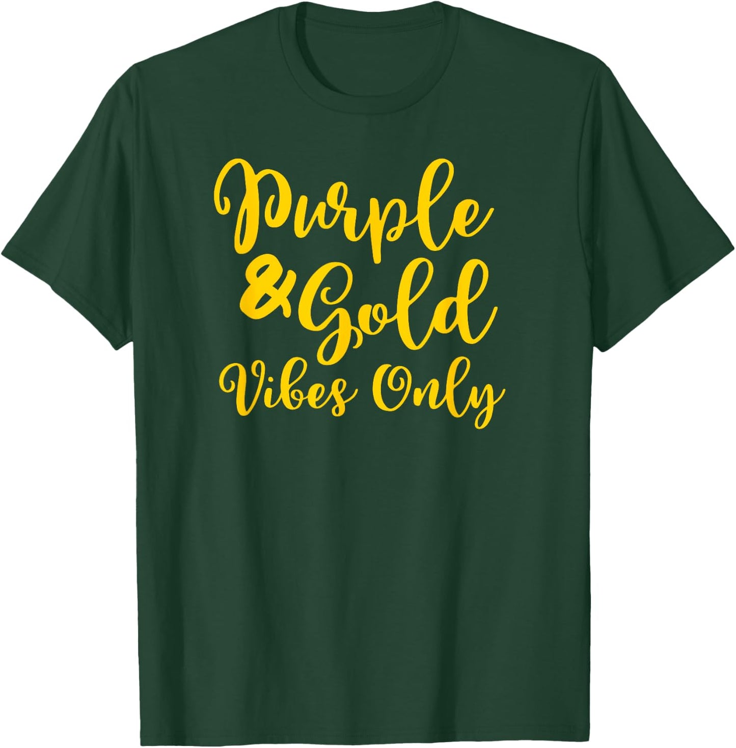 Purple & Gold Game Day Group Shirt for High School Football T-Shirt - T-Shirt | Forest