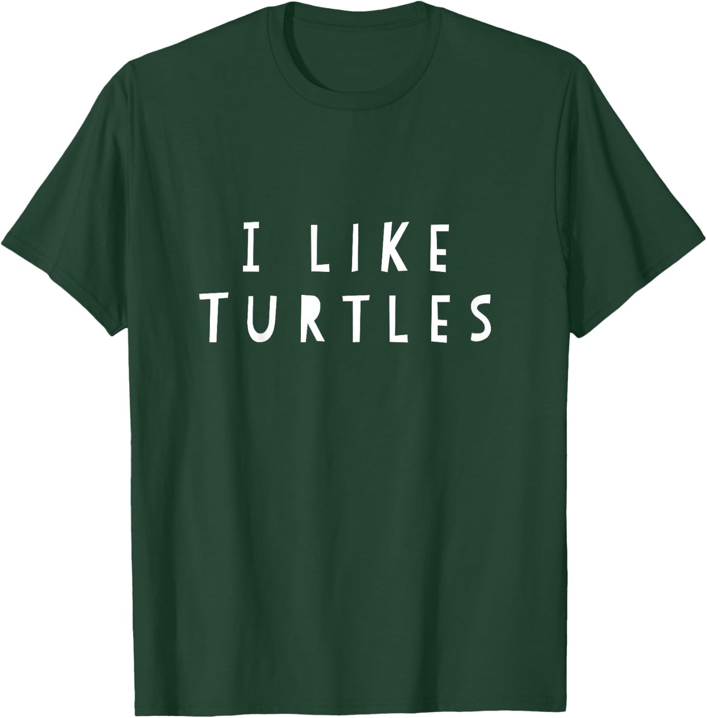 Kids I Like Turtles Shirt Kids Ages 3-12 T-Shirt - T-Shirt | Forest