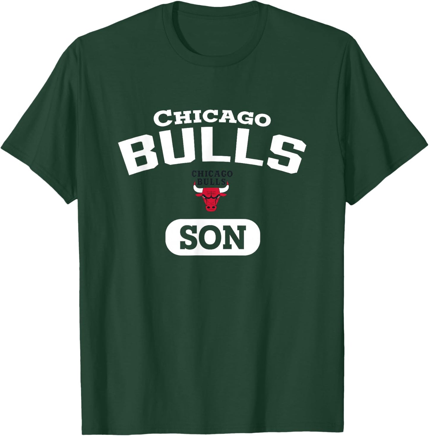 NBA Chicago Bulls Son Arched Team Logo T-Shirt - T-Shirt | Forest