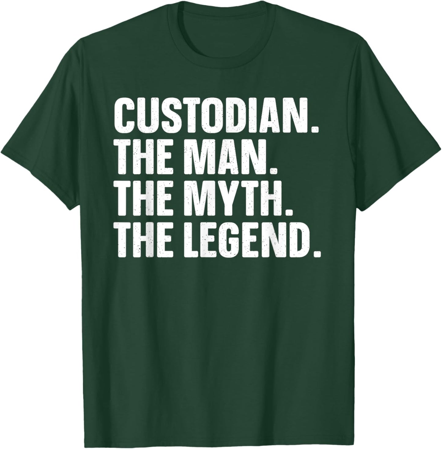 Custodian Art Janitor School Custodian Appreciation T-Shirt - T-Shirt | Forest