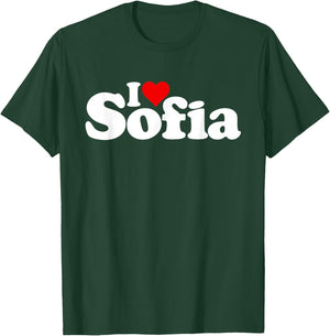 I Love Heart Sofia Name on a T-Shirt - T-Shirt | Forest