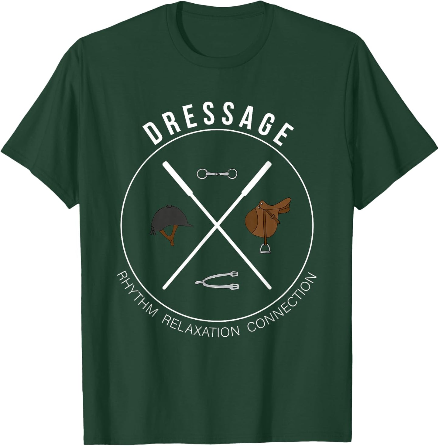 Dressage Rider Horse Trainer Equestrian Funny Horse Dressage T-Shirt - T-Shirt | Forest