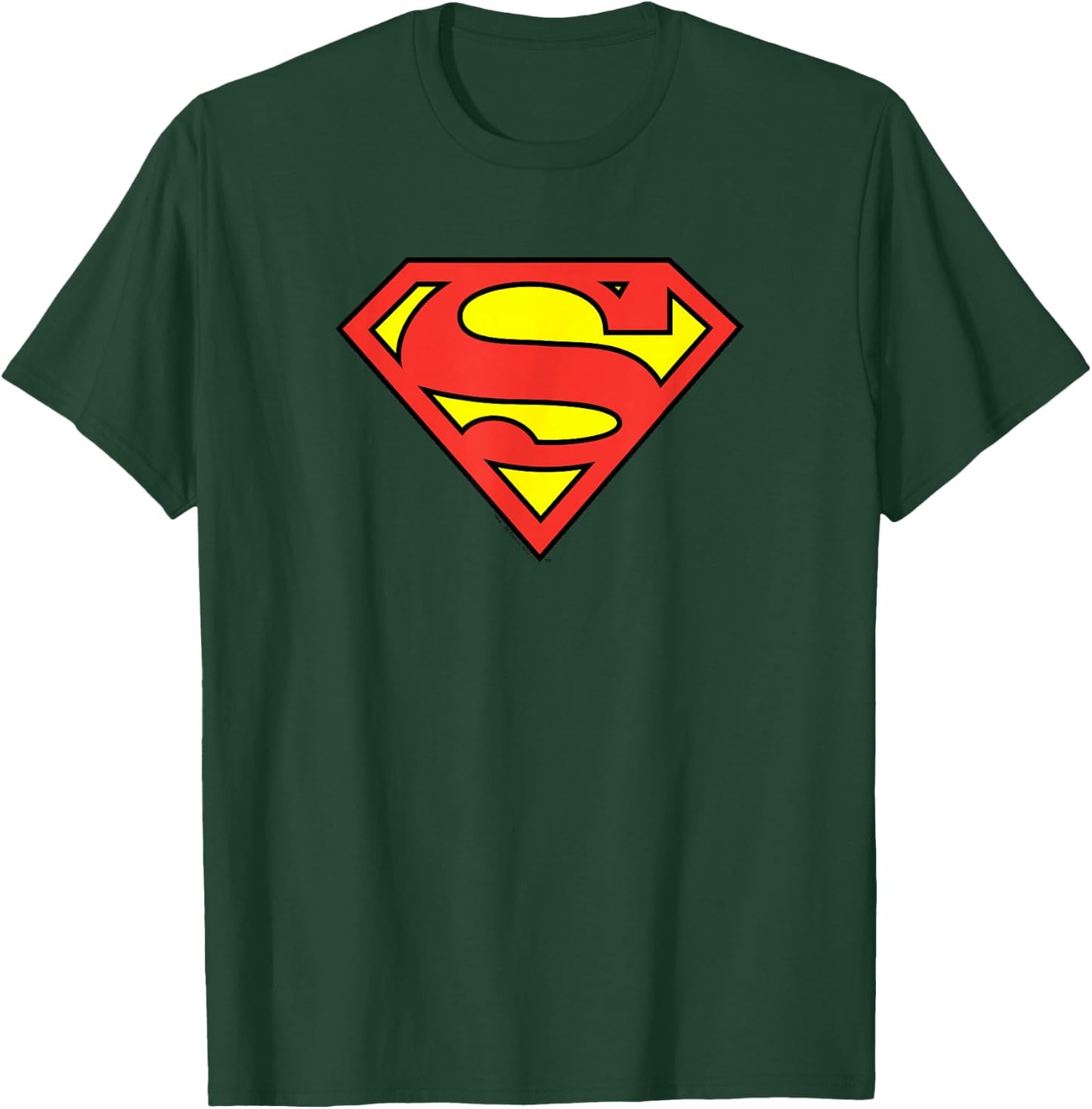 Superman Classic Logo Shield T-Shirt - T-Shirt | Forest