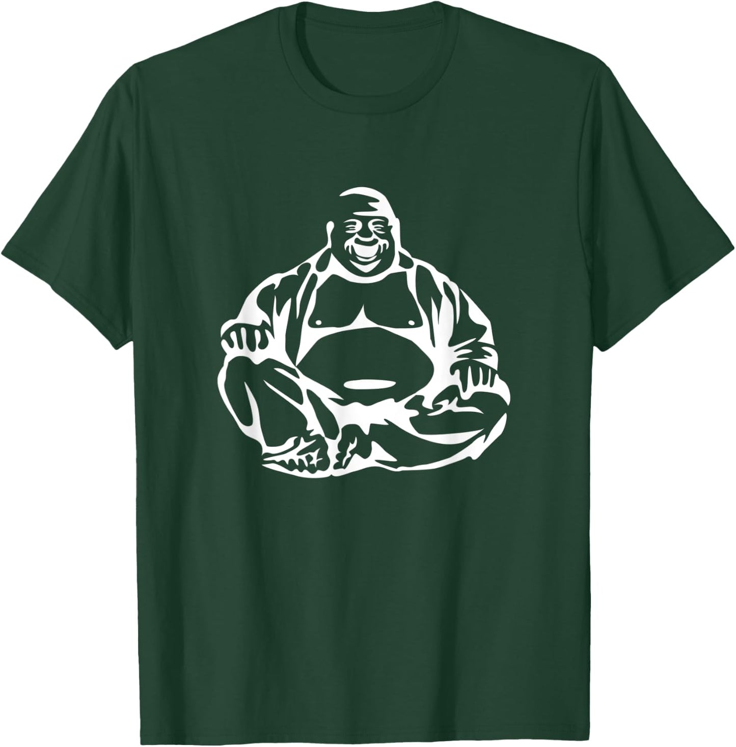 "Fat Laughing Budai" Buddha T-Shirt - T-Shirt | Forest