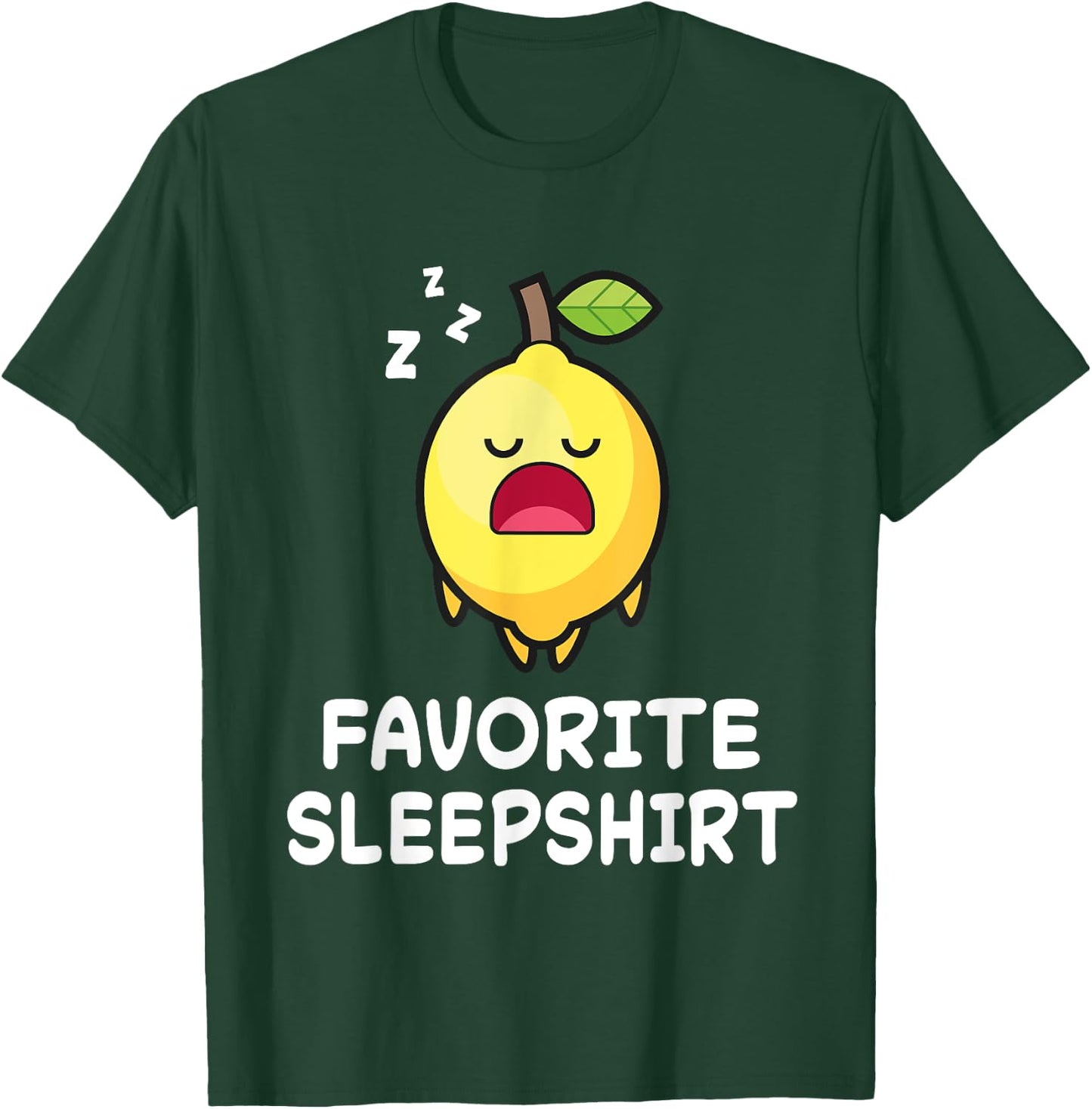 Lemon Lemons Nap Sleeping Sleep Pajama Nightgown T-Shirt - T-Shirt | Forest