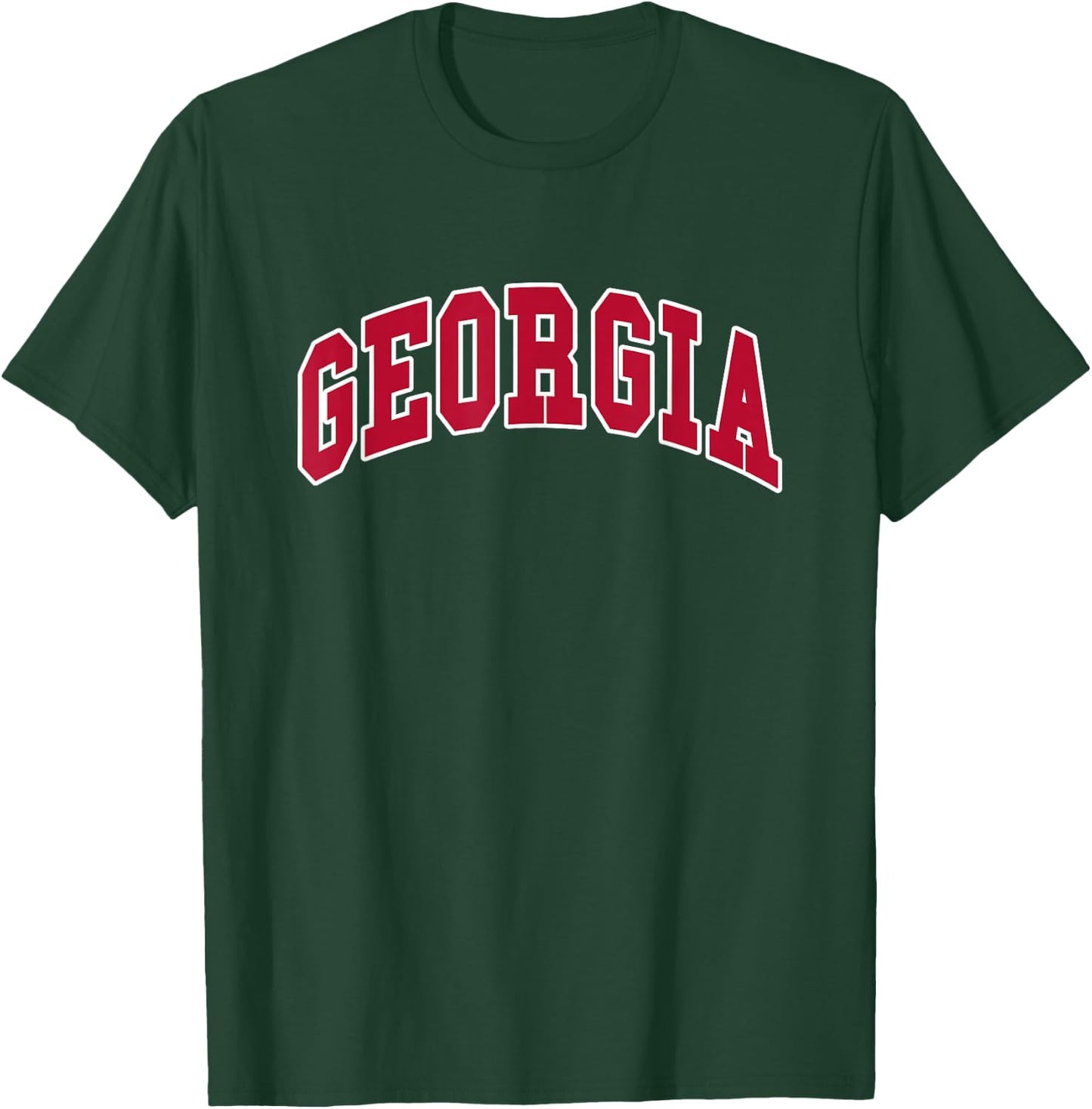 GEORGIA - Throwback Design T-Shirt - T-Shirt | Forest